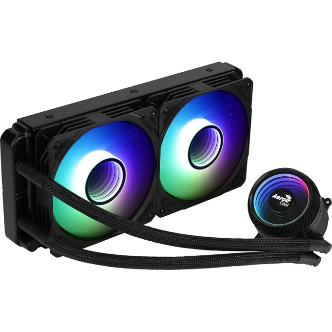 Система водяного охлаждения AEROCOOL MIRAGE L240 BLACK ARGB, Ret 2001498
